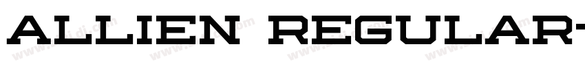 Allien Regular字体转换